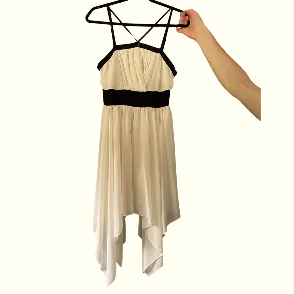 Asymmetrical strappy summer dress